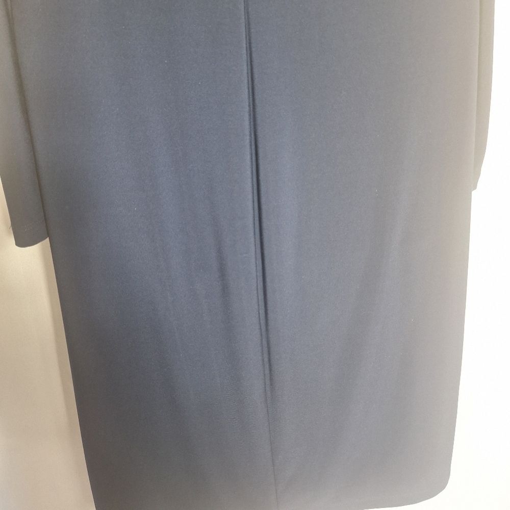 Lauren Ralph Lauren Navy Evening Dress Slinky Cold Shoulder Size 12 Womens - Picture 9 of 15